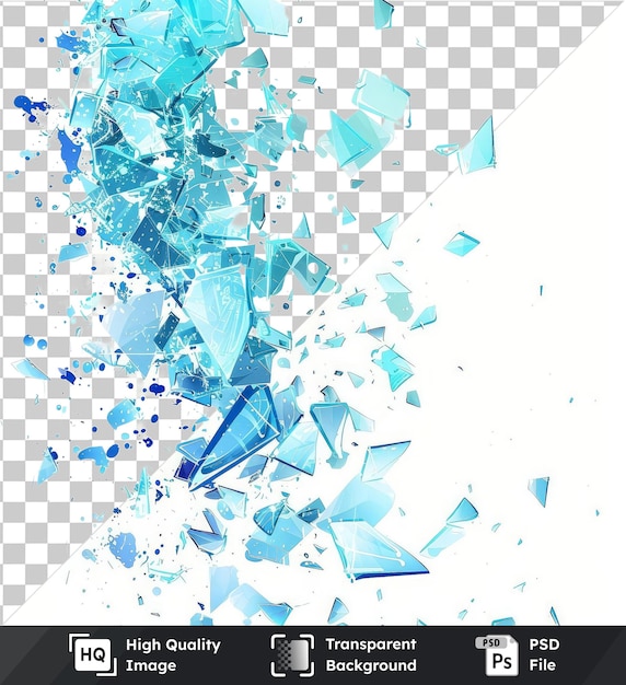 PSD 透明 psd 画像 抽象 デジタル 断片 ベクトル シンボル 壊れた シアン 青 緑 紫 ピンク 紫 青 紫 紫 青