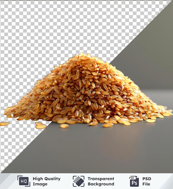 PSD immagine psd trasparente di file png di riso marrone