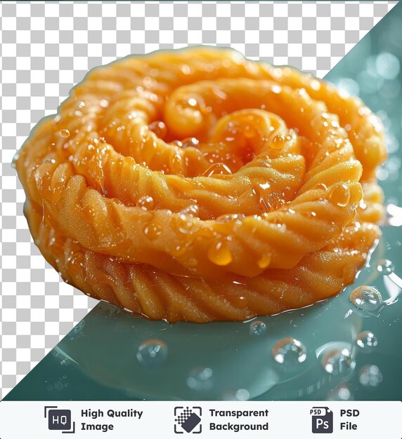 PSD immagine psd trasparente jalebi su un piatto