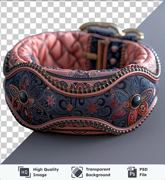 PSD transparent psd picture ramadan themed pet collars with a gold and brown handle and a red design