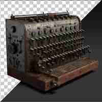 PSD transparent psd picture realistic photographic cryptologist _ s enigma machine the machine