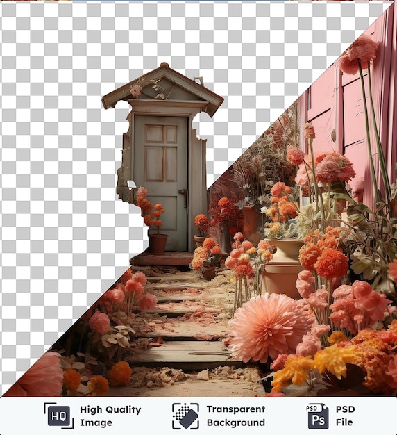 PSD immagine psd trasparente fotografica realistica giardino del giardiniere