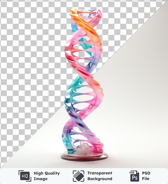 PSD immagine psd trasparente fotografica realistica modello di elica del dna di geneticist_s