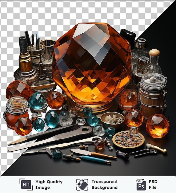 Transparent psd picture realistic photographic glassblower_s tools