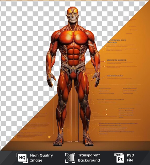 PSD transparent psd picture realistic photographic kinesiologist_s human muscle chart