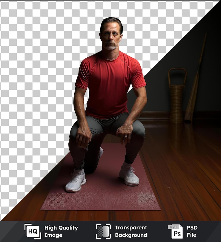 PSD transparent psd picture realistic photographic yoga instructor_s yoga retreat