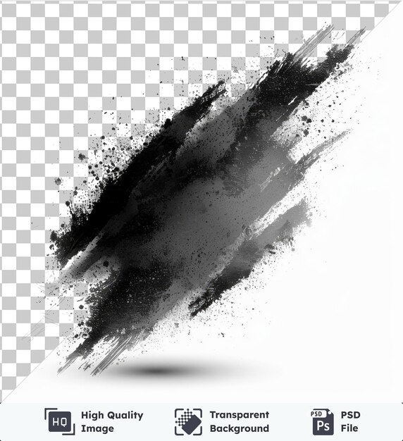 PSD transparent psd picture stencil spray marks vector symbol shadow blast on a isolated background