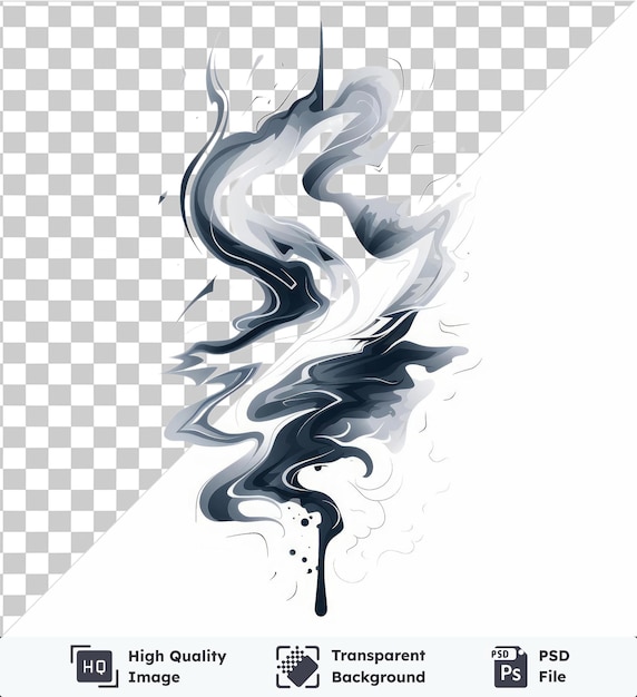 Transparent psd picture vector lightning bolts symbol storm grey smoke on a isolated background