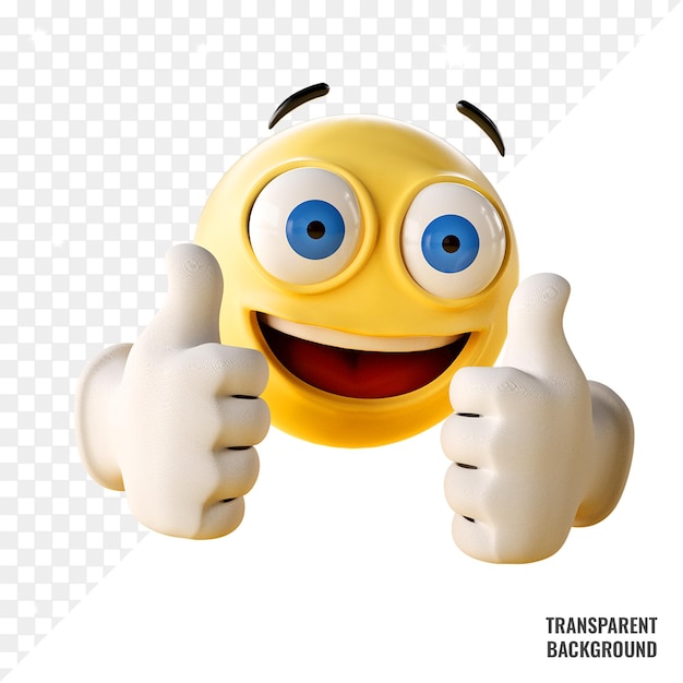 transparent smile like emoji psd