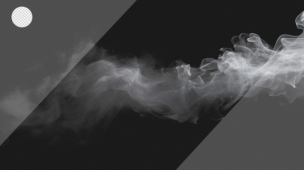 PSD transparent smoke png isolated background