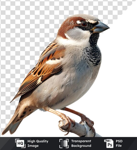 Transparent Sparrow Image HighResolution PSD Perfect for Design Projects Easily Editable Now P