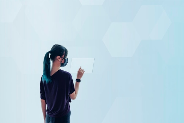 transparent tablet mockup technology of the future psd