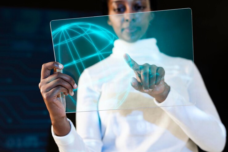 PSD transparent tablet psd screen mockup futuristic technology