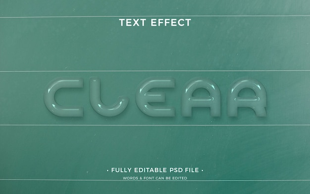 Transparent text effect