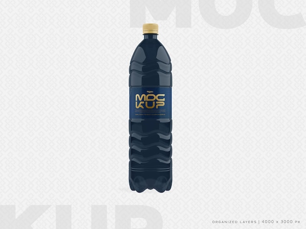 Transparent Water Bottle Psd Editable Mockup Template