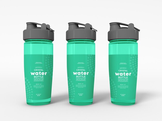 Transparent water sipper container  mockup