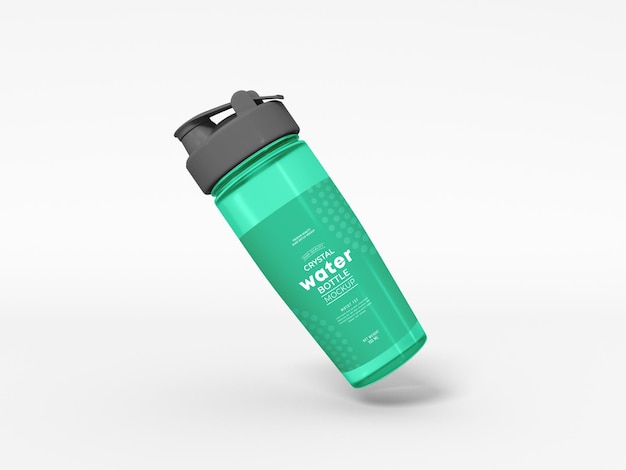 Mockup di contenitore per sipper d'acqua trasparente