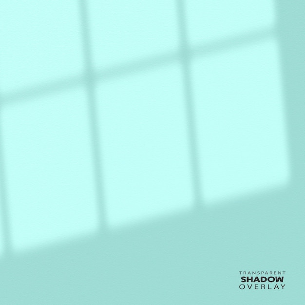 PSD transparent window shadow overlay template