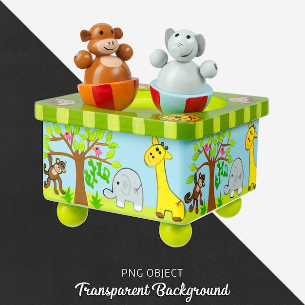 Transparent wooden animal toy