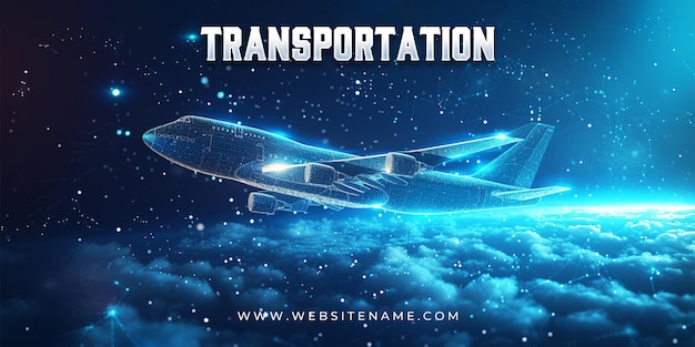 PSD transportation landing page design