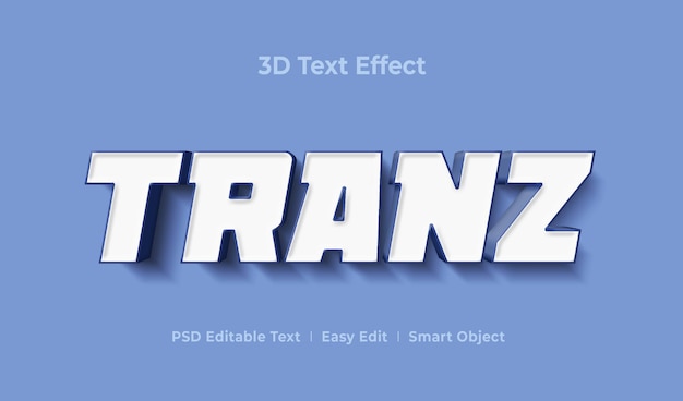 TRANZ3Dテキストスタイル効果テンプレート