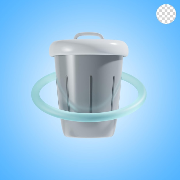 Trash 3d icon