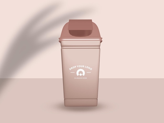 Trash box mockup