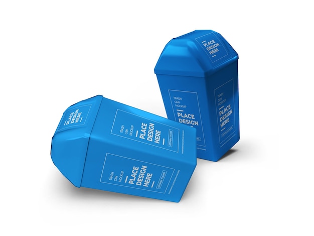 trash can mockup templates