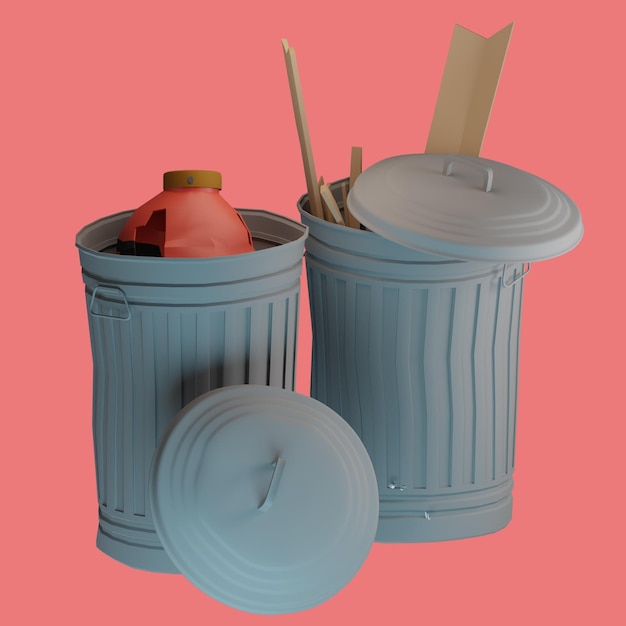 Trash cans