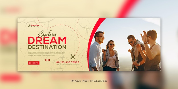 travel agency social media cover post design