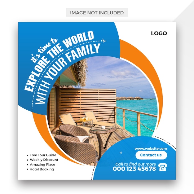 Travel Agency Social Media Post Template