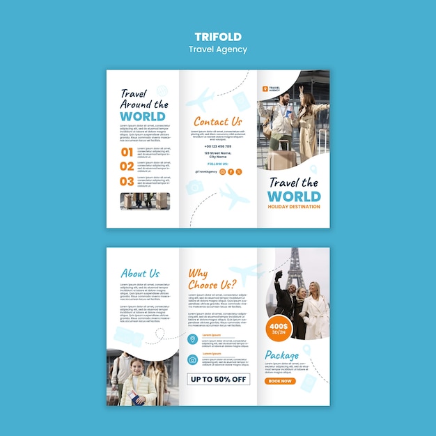 travel agency template design