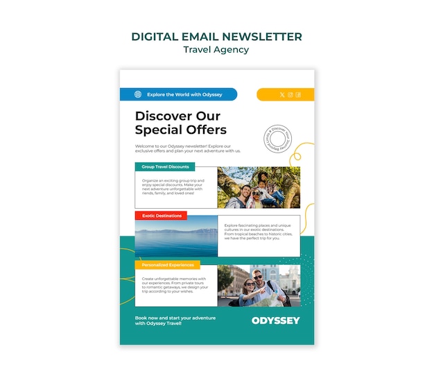 travel agency template design