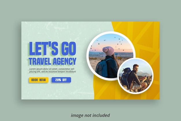travel agency youtube thumbnail design