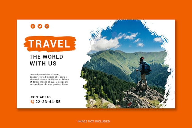 PSD travel agency youtube thumbnail design