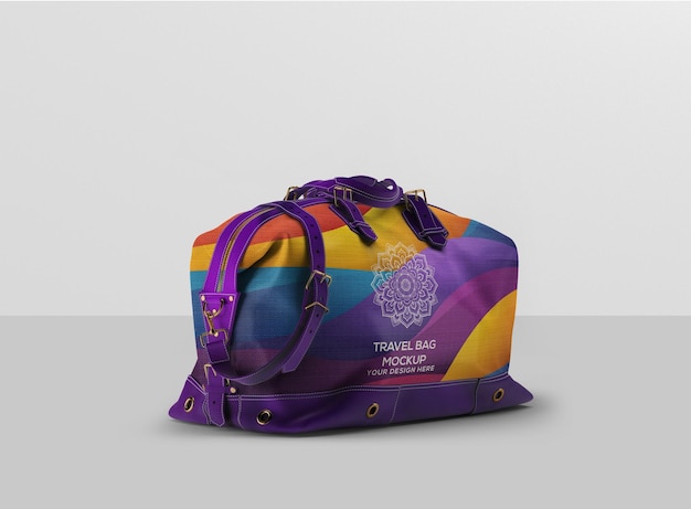 travel bag mockup