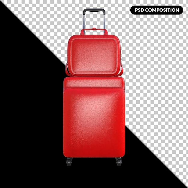 Travel bags isolated premium psd