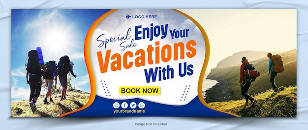 travel banner design template