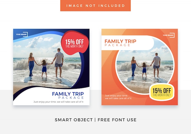 Travel Family Trip Media Social Banner