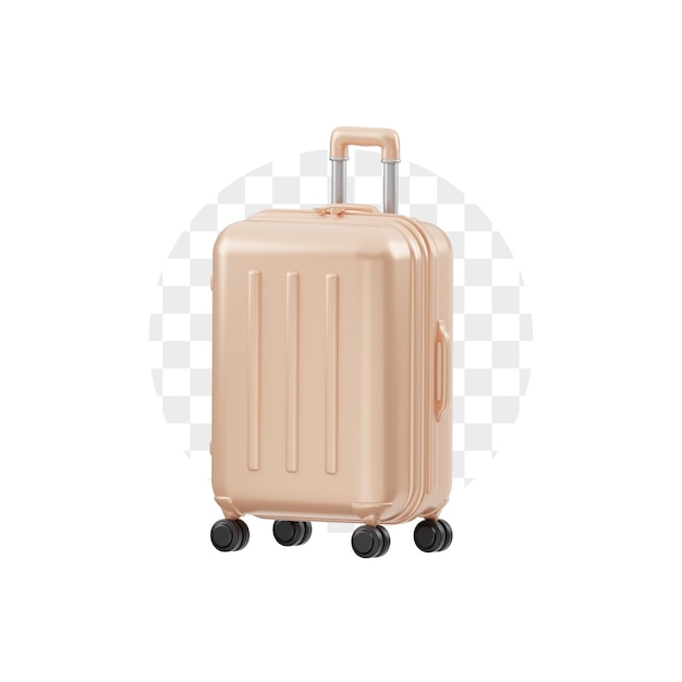 PSD bagaglio di viaggio 3d icon premium psd
