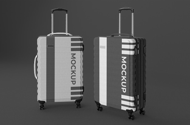 PSD travel luggage mockup