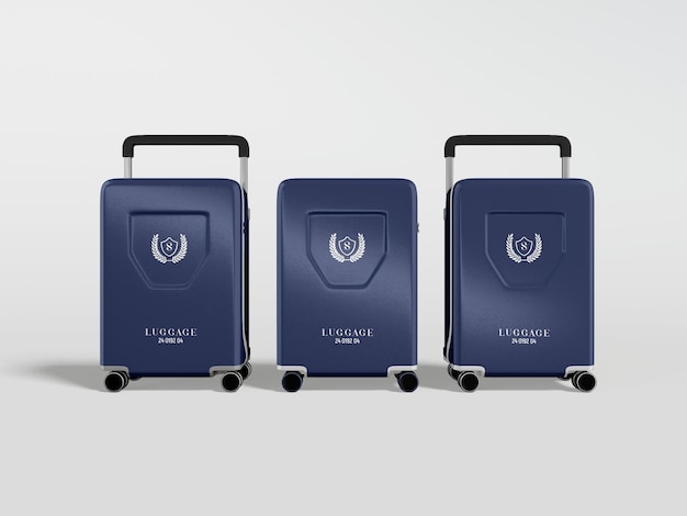 PSD travel luggage mockup