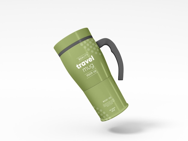 travel  mug with protective cover mockup