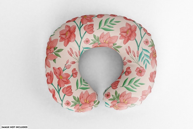 Travel neck pillow mockup