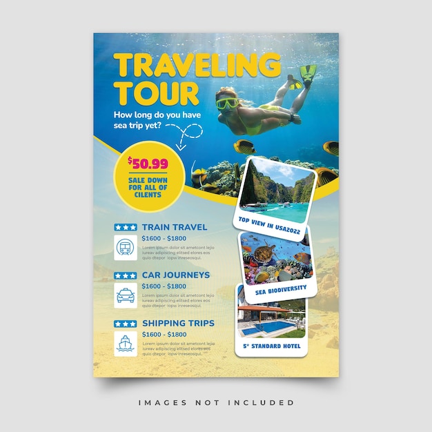 PSD travel post design