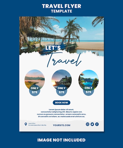 travel promo flyers