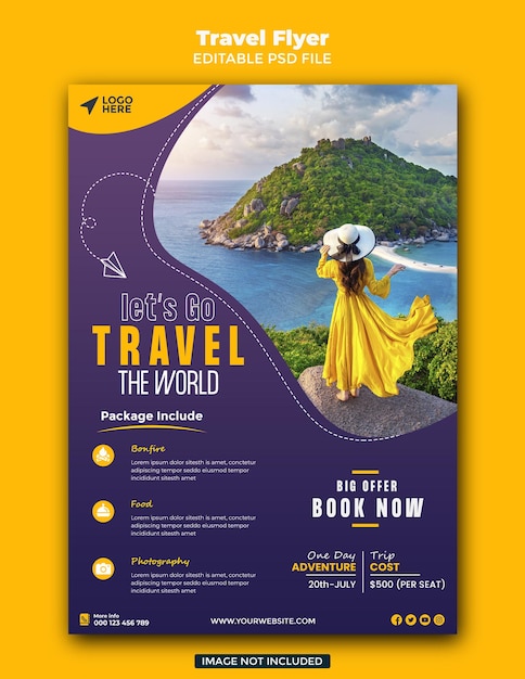 travel sale flyer template