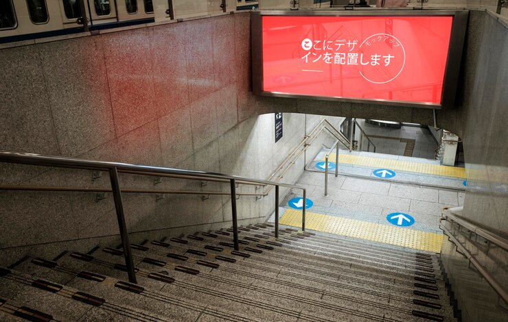 PSD travel screen with text