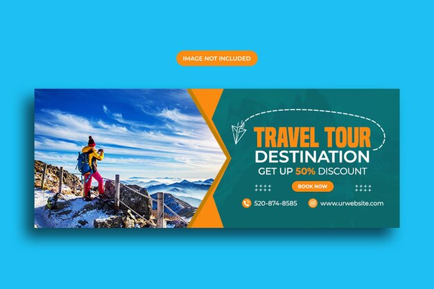 Travel social media facebook cover web banner