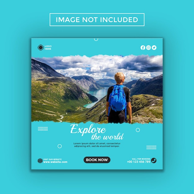 Travel Social Media Post Design